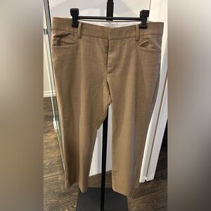 Banana Republic Tan Wool Cropped Trousers